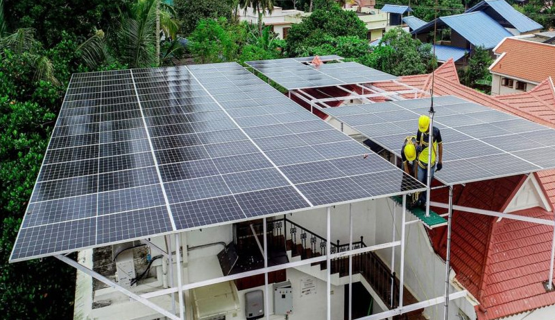 Home solar power generation system scheme