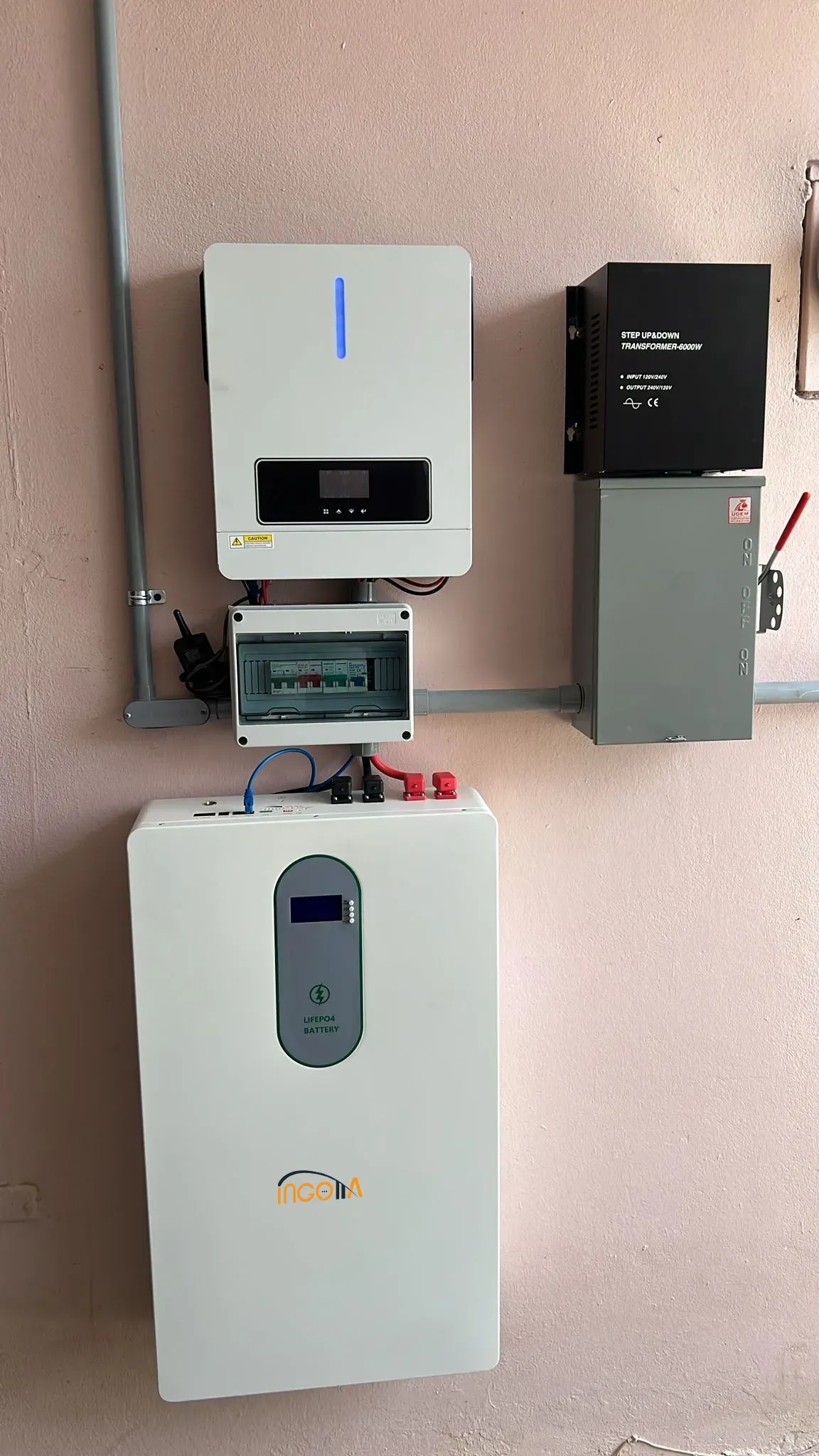 10KWh lifepo4 battery installation project
