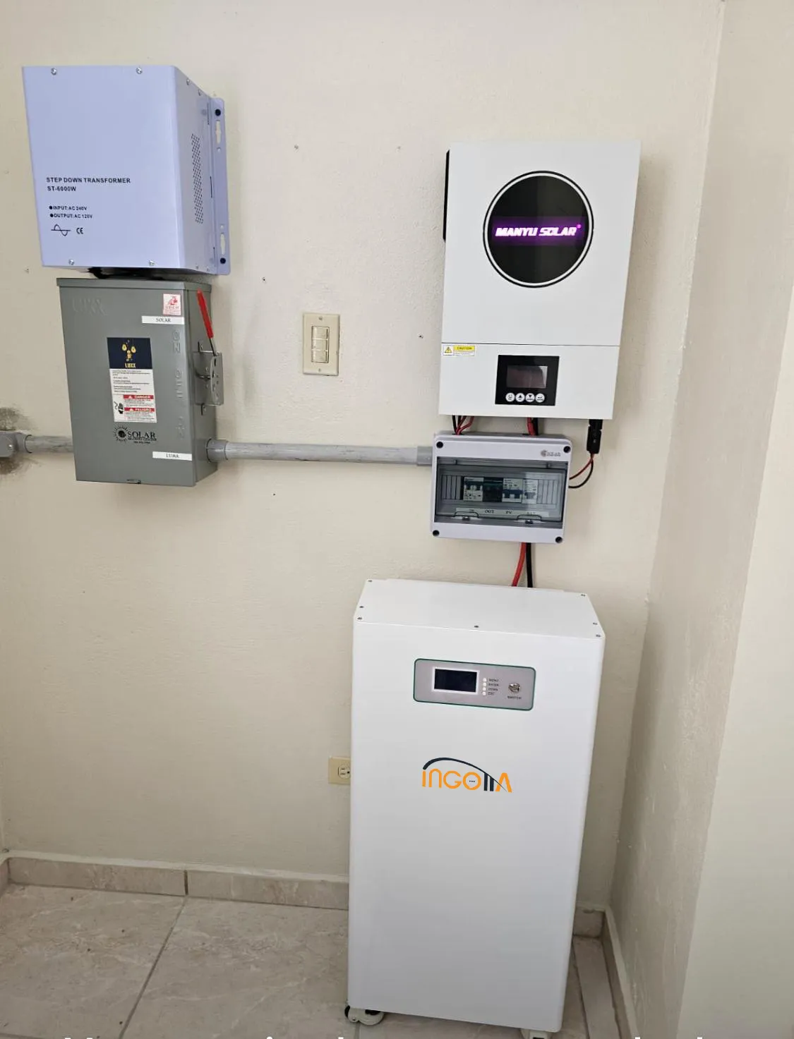 15kWh lithium iron phosphate battery installation project