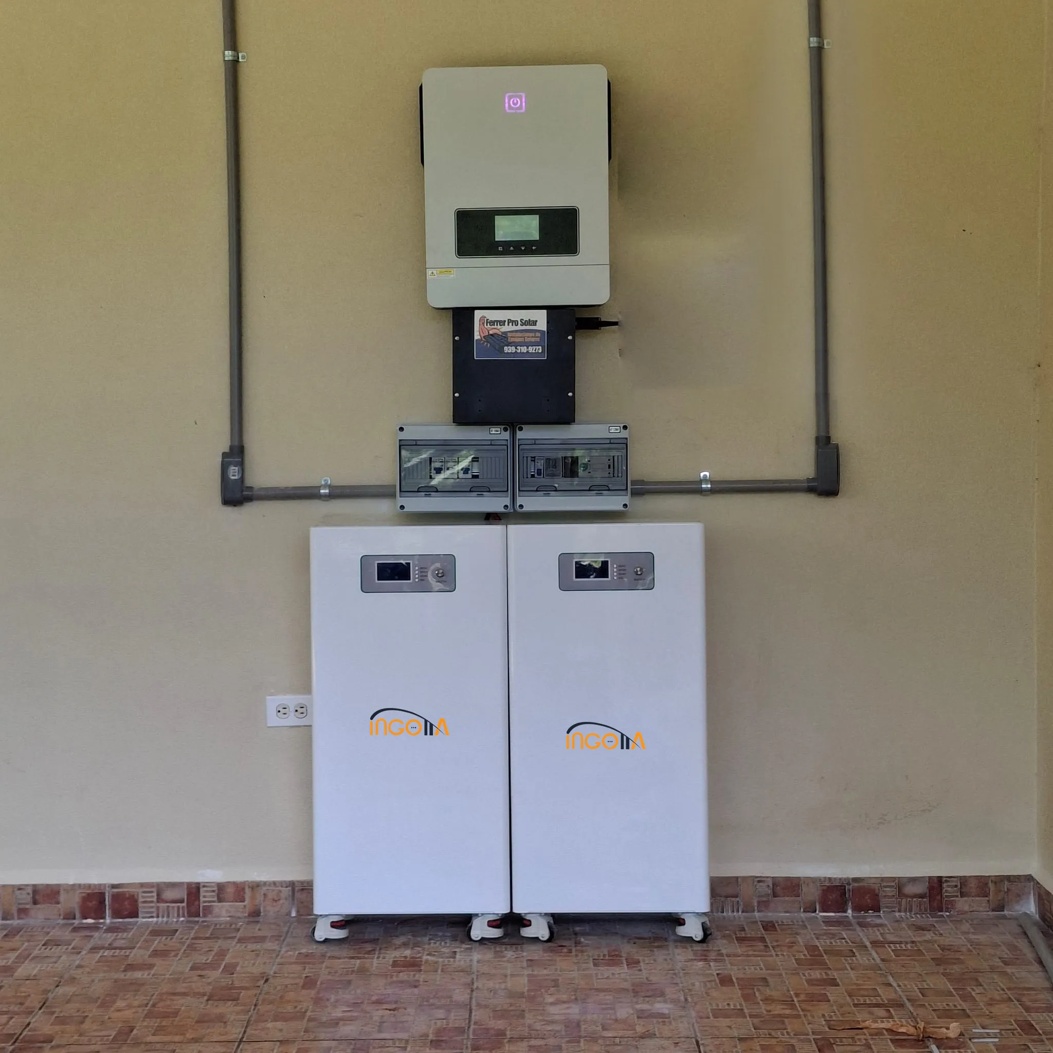 On/Off-grid hybrid inverter &amp; 30kwh lifepo4 battery